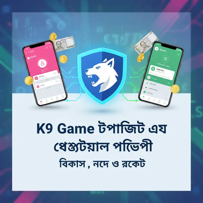 K9 Game ডিপোজিট এবং উইথড্রয়াল পদ্ধতি